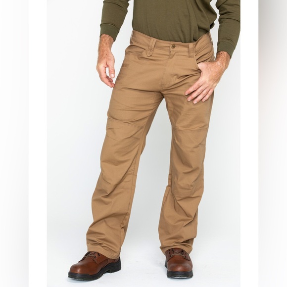 Men's Hawx Work Gear Tan Pants - Picture 1 of 11